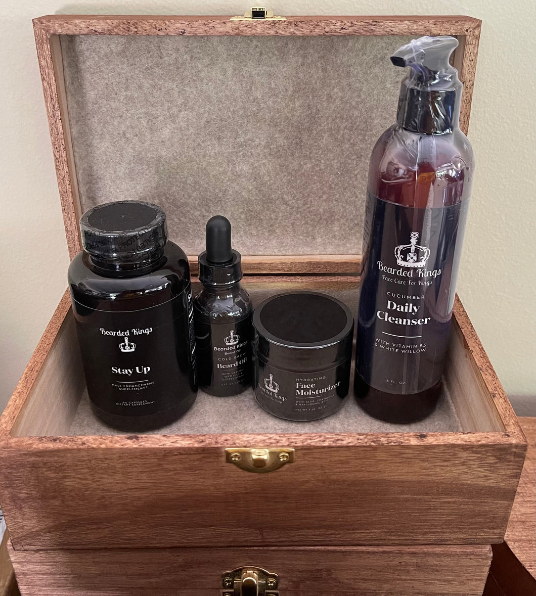 Beard Oil Self Care Kit W/Cigar & Accessories